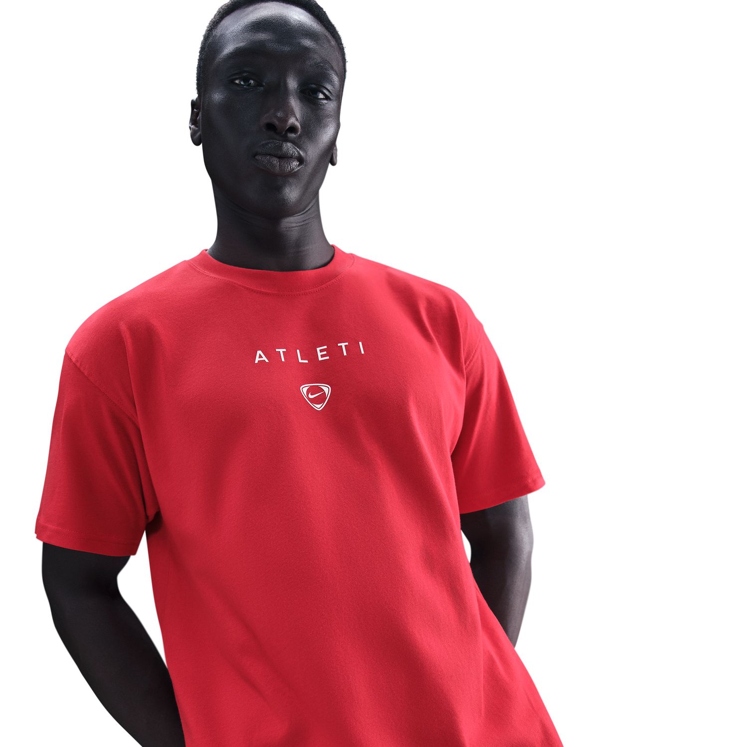 T-shirt de Homem Atlético de Madrid 2025-2026 Total 90 Wordmark Vermelho-4