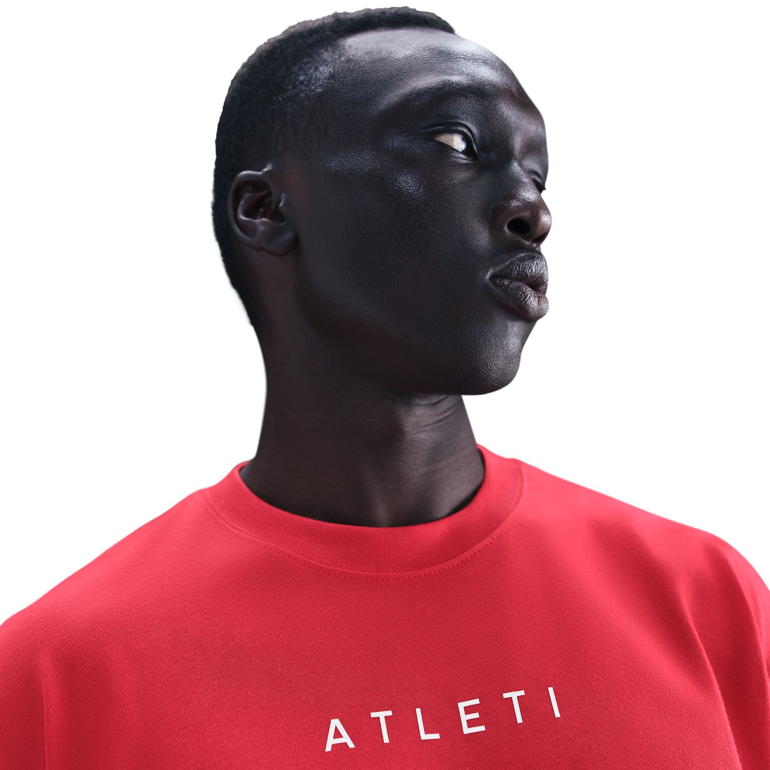 T-shirt de Homem Atlético de Madrid 2025-2026 Total 90 Wordmark Vermelho-5