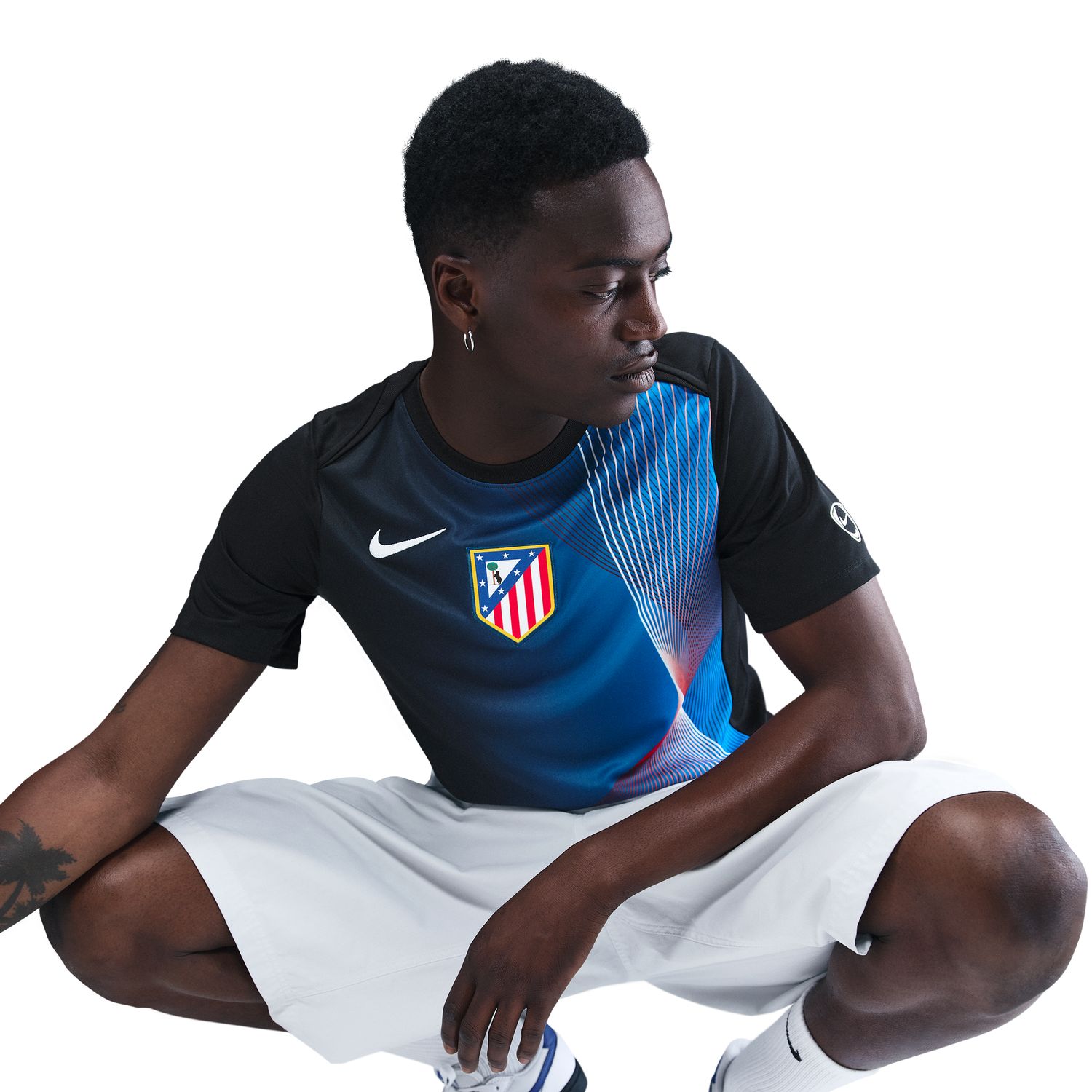 T-shirt de Homem Atlético de Madrid 2025-2026 Academy Pro Preto-4