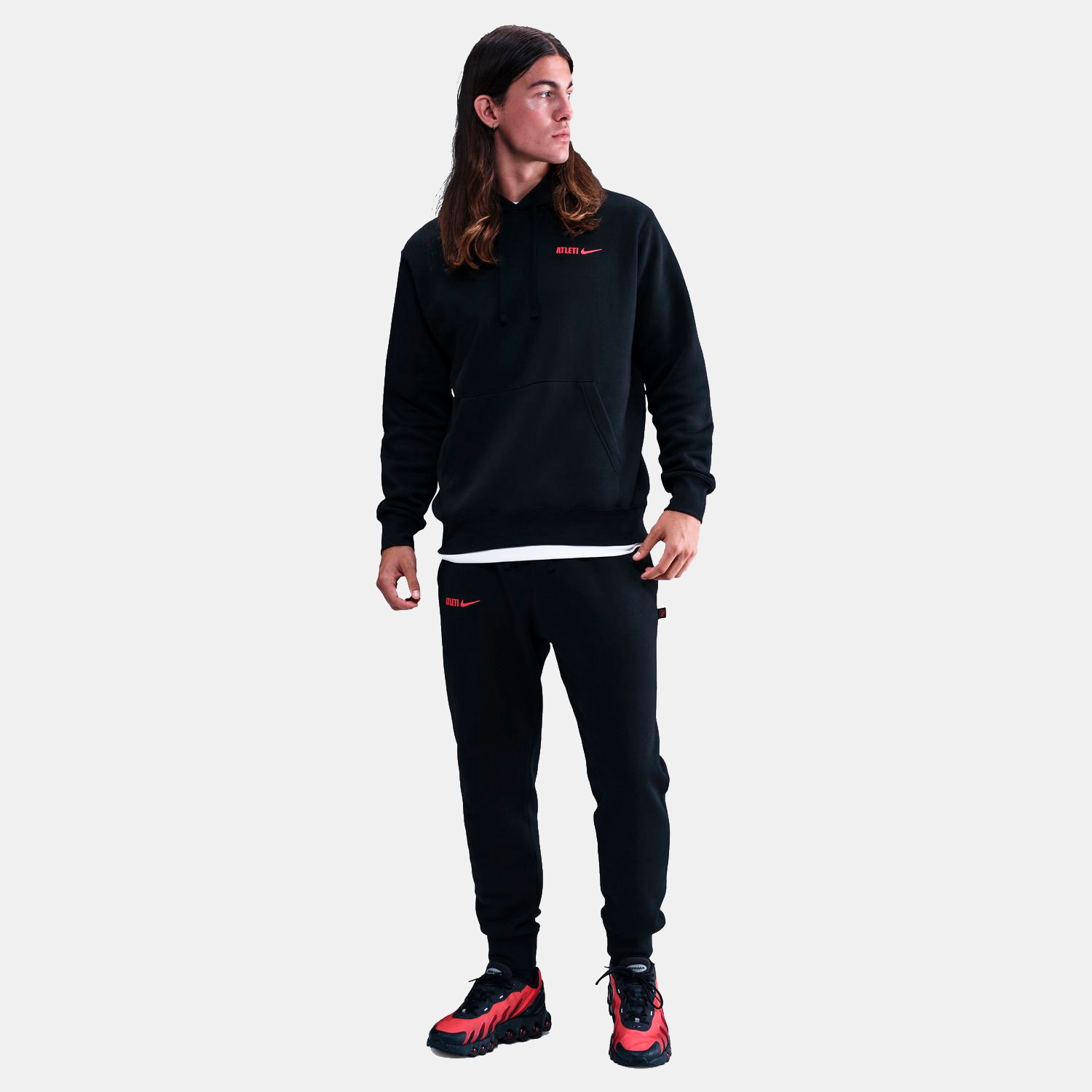 Sweatshirt de Homem Atlético de Madrid 2025-2026 Club Preto-1