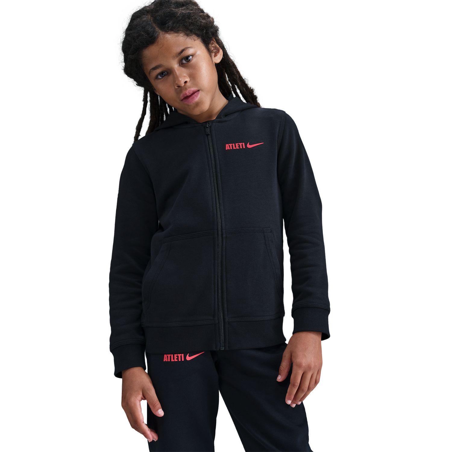 Sweatshirt de Criança Atlético de Madrid 2025-2026 Club Preto-3