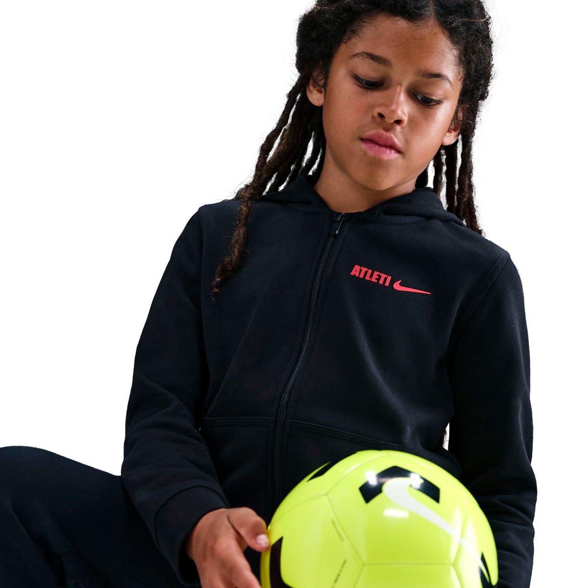 Sweatshirt de Criança Atlético de Madrid 2025-2026 Club Preto-6
