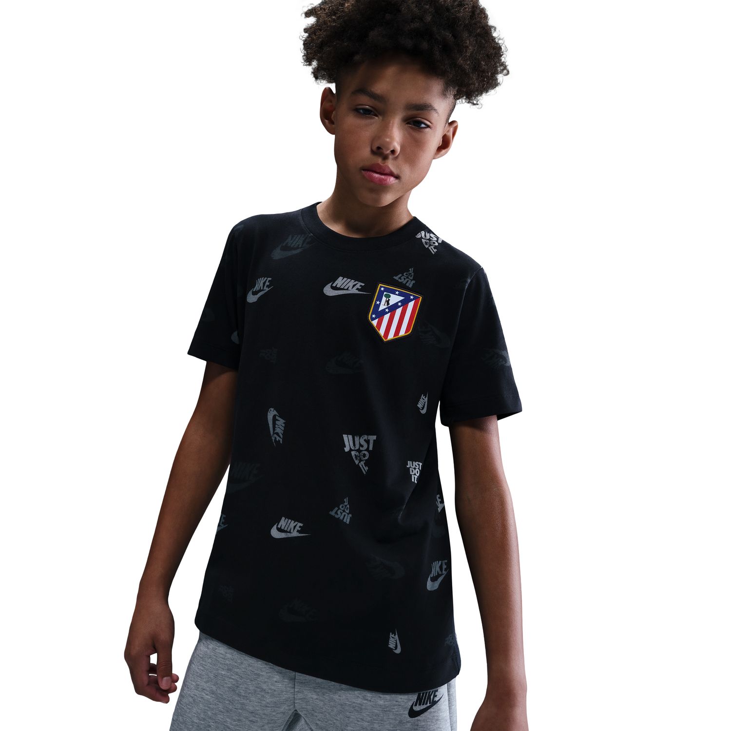 T-shirt de Criança Atlético Madrid 2025-2026 Preto-3