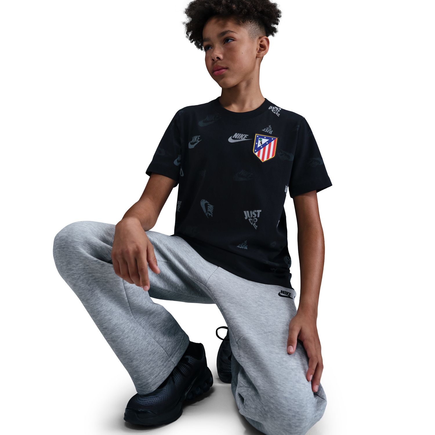 T-shirt de Criança Atlético Madrid 2025-2026 Preto-5