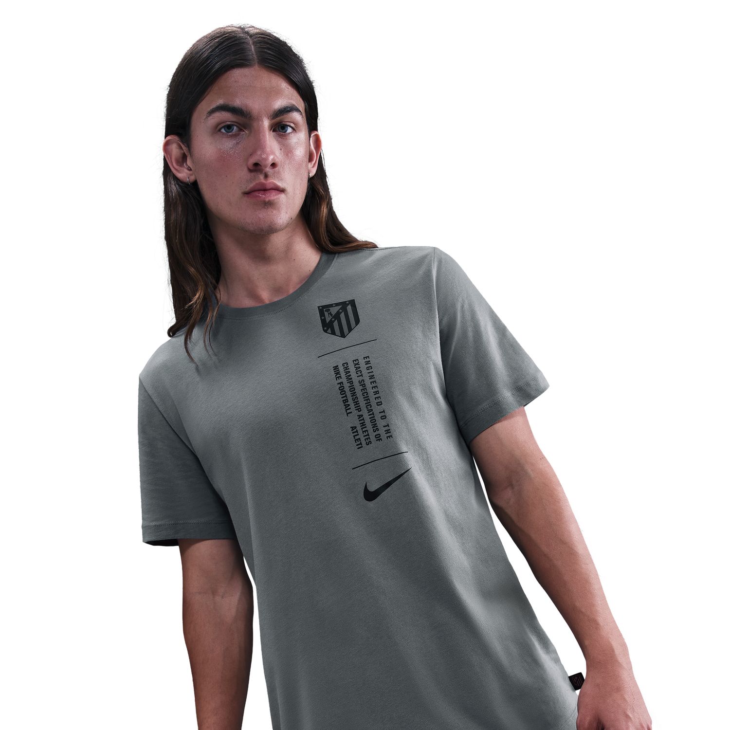 T-shirt de Homem Atlético de Madrid 2025-2026 Cinzento-2