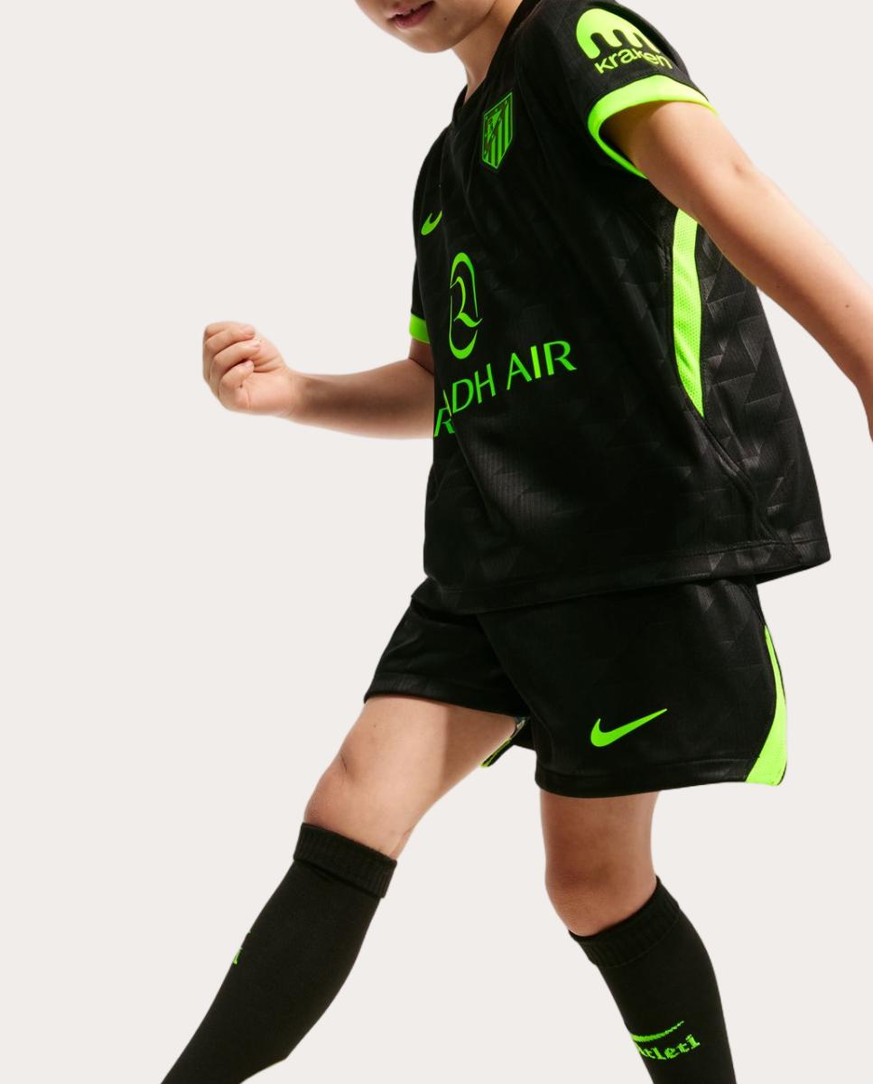 T-shirt de Criança 2.º Equipamento Atlético de Madrid 2026-2027 Stadium Preto-7