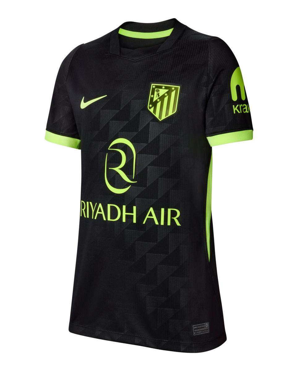 T-shirt de Criança 2.º Equipamento Atlético de Madrid 2026-2027 Stadium Preto-9