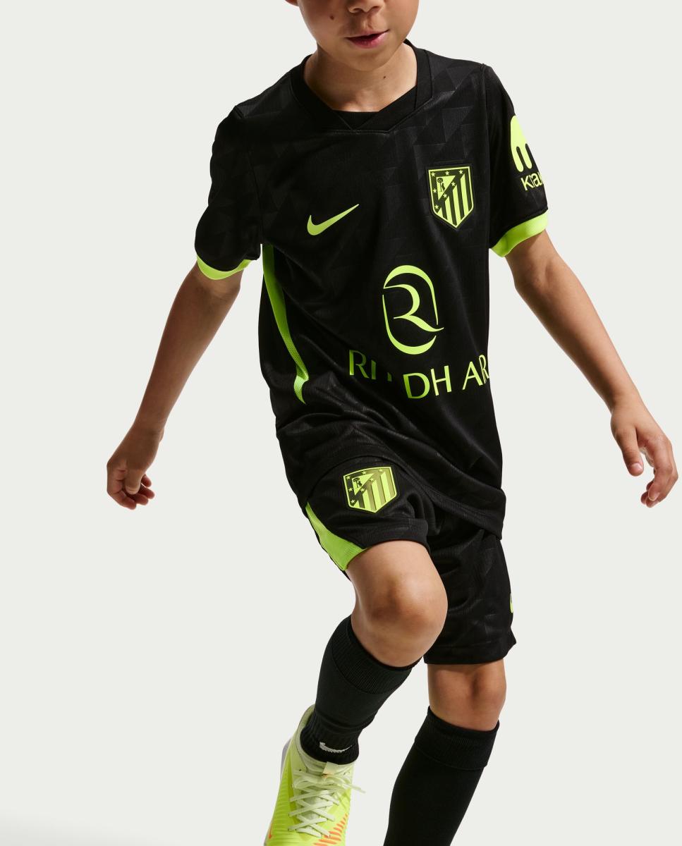 Calções de Criança 2.º Equipamento Atlético de Madrid 2026-2027 Stadium Preto-4