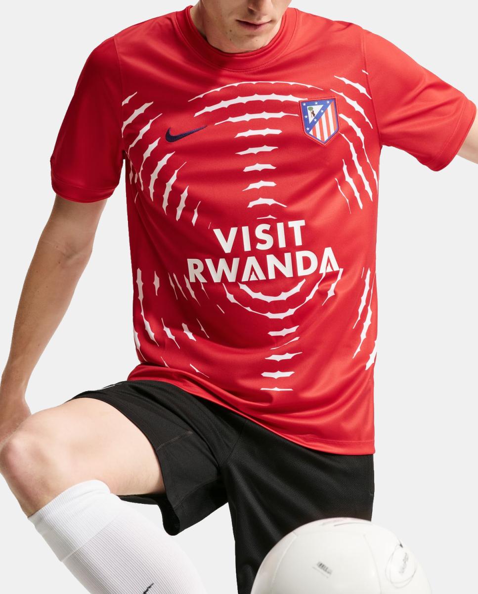 T-shirt de Homem Atlético de Madrid 2026-2027 Prematch Vermelho-5