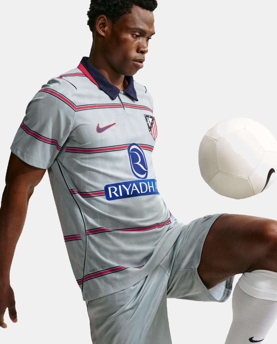 T-shirt de Homem 3.º Equipamento Atlético de Madrid 2026-2027 Match Cinzento-7