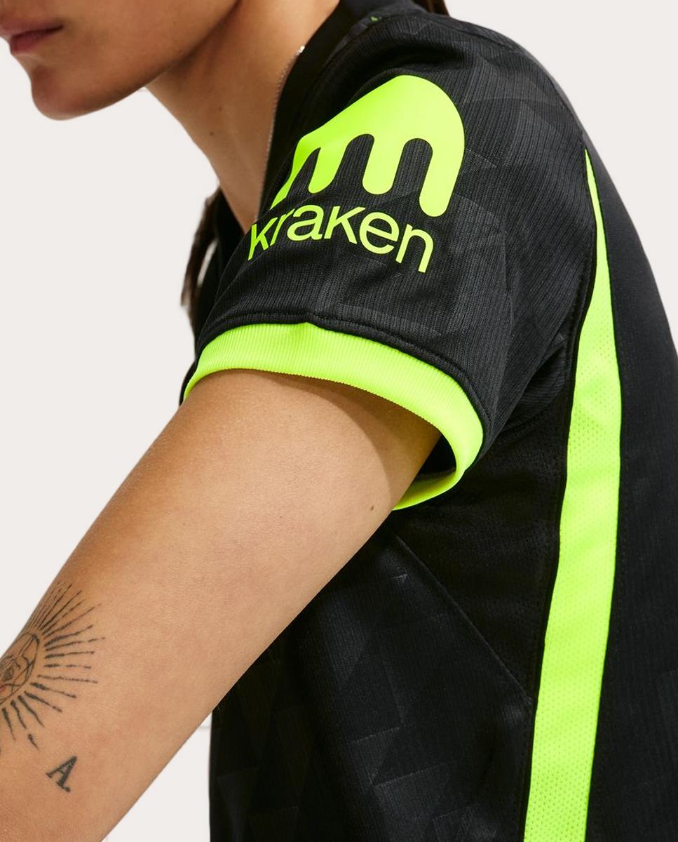 T-shirt de Mulher 2.º Equipamento Atlético de Madrid 2026-2027 Preto-2