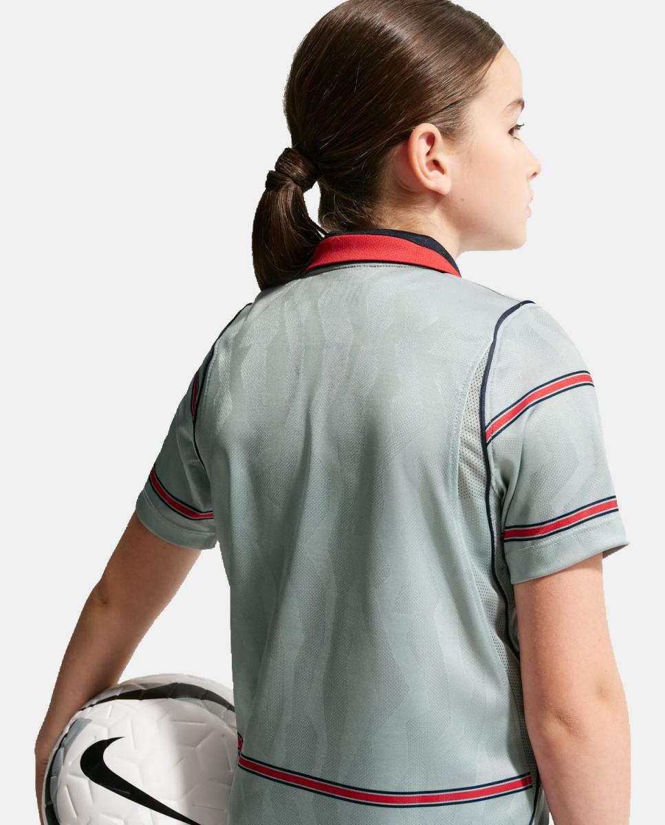 T-shirt de Criança 3.º Equipamento Atlético de Madrid 2026-2027 Stadium Cinzento-2