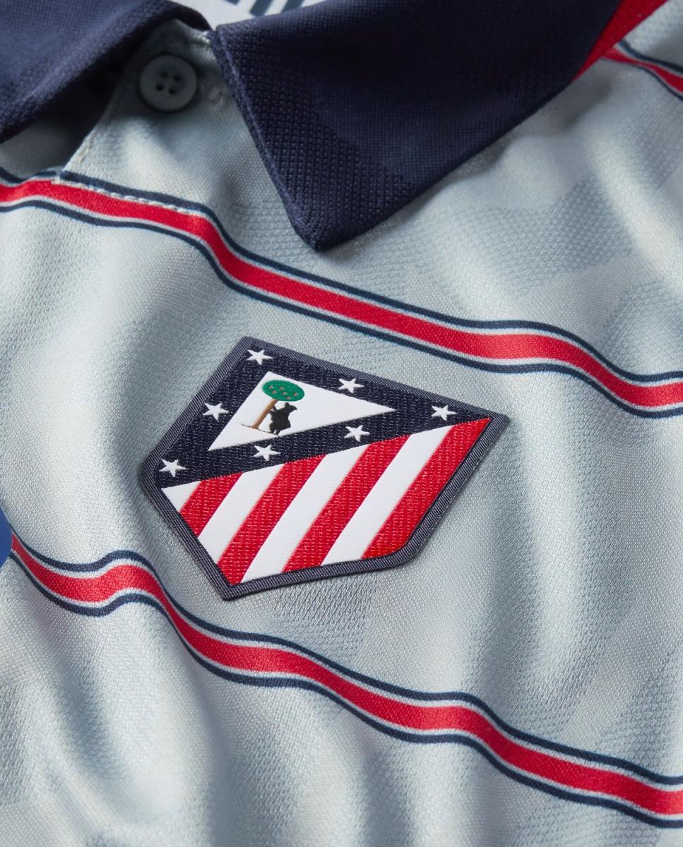 T-shirt de Criança 3.º Equipamento Atlético de Madrid 2026-2027 Stadium Cinzento-10