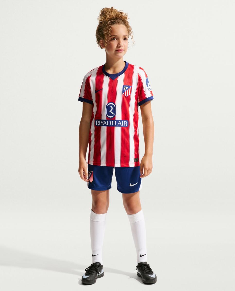 T-shirt de Criança 1.º Equipamento Atlético de Madrid 2026-2027 Vermelho / Branco-6