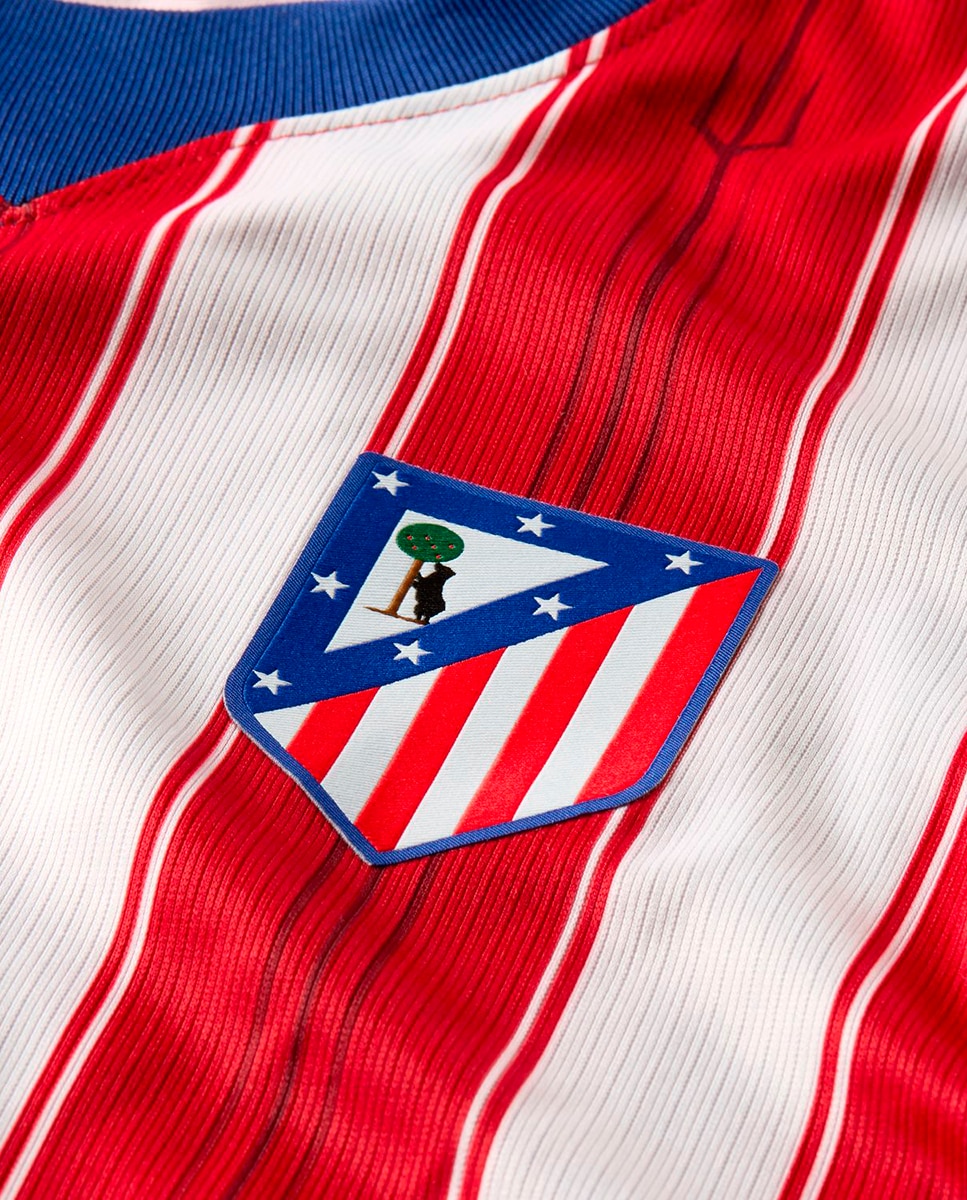 T-shirt de Criança 1.º Equipamento Atlético de Madrid 2026-2027 Vermelho / Branco-9