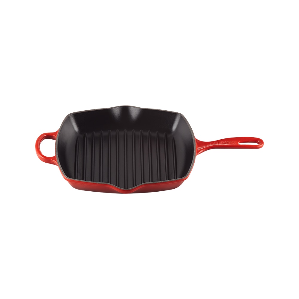 Le Creuset - Sartén Skillet cuadrada de hierro fundido Le Creuset.