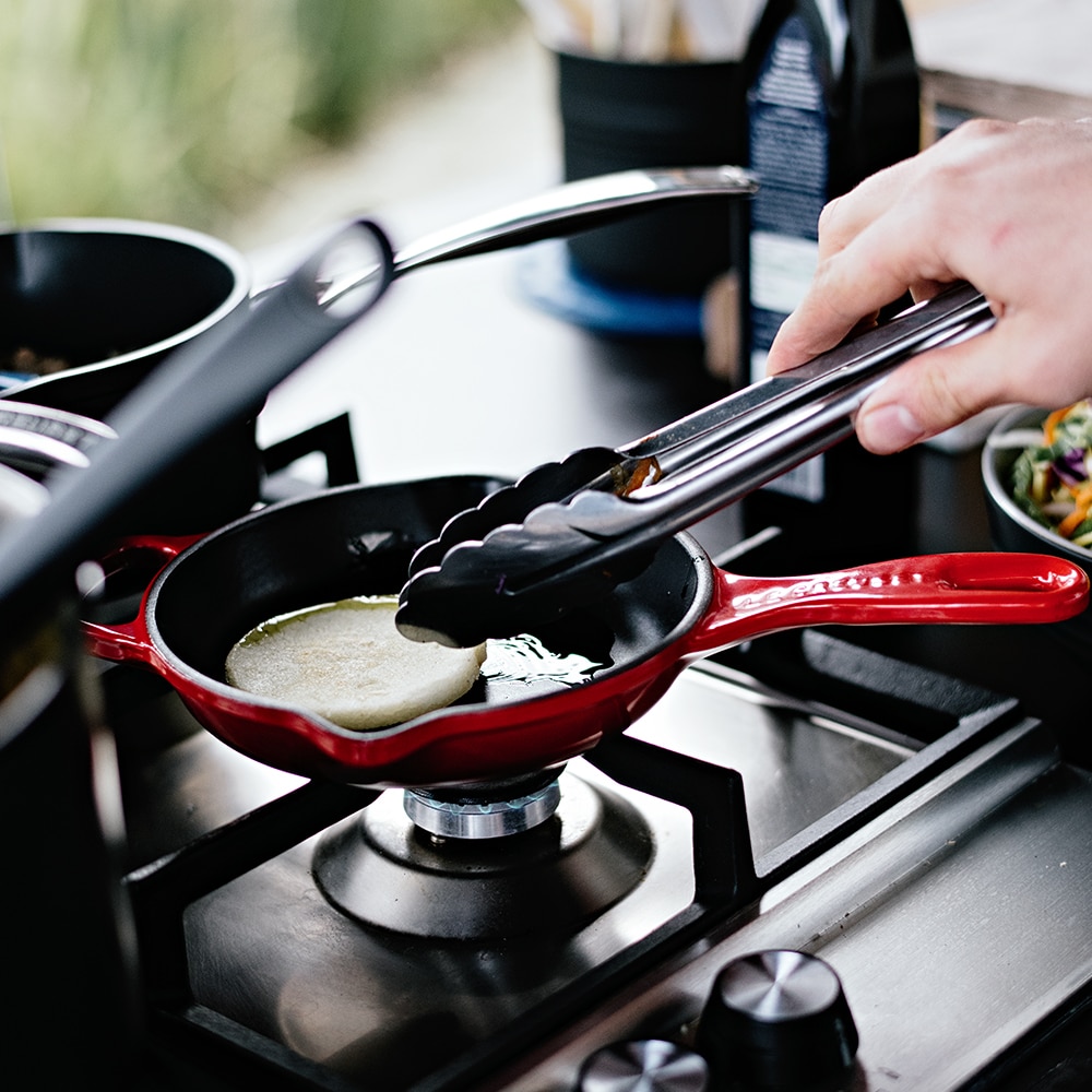 Sartén Skillet alta de hierro fundido Le Creuset - Cereza Sartén de 26 cm Cereza-3