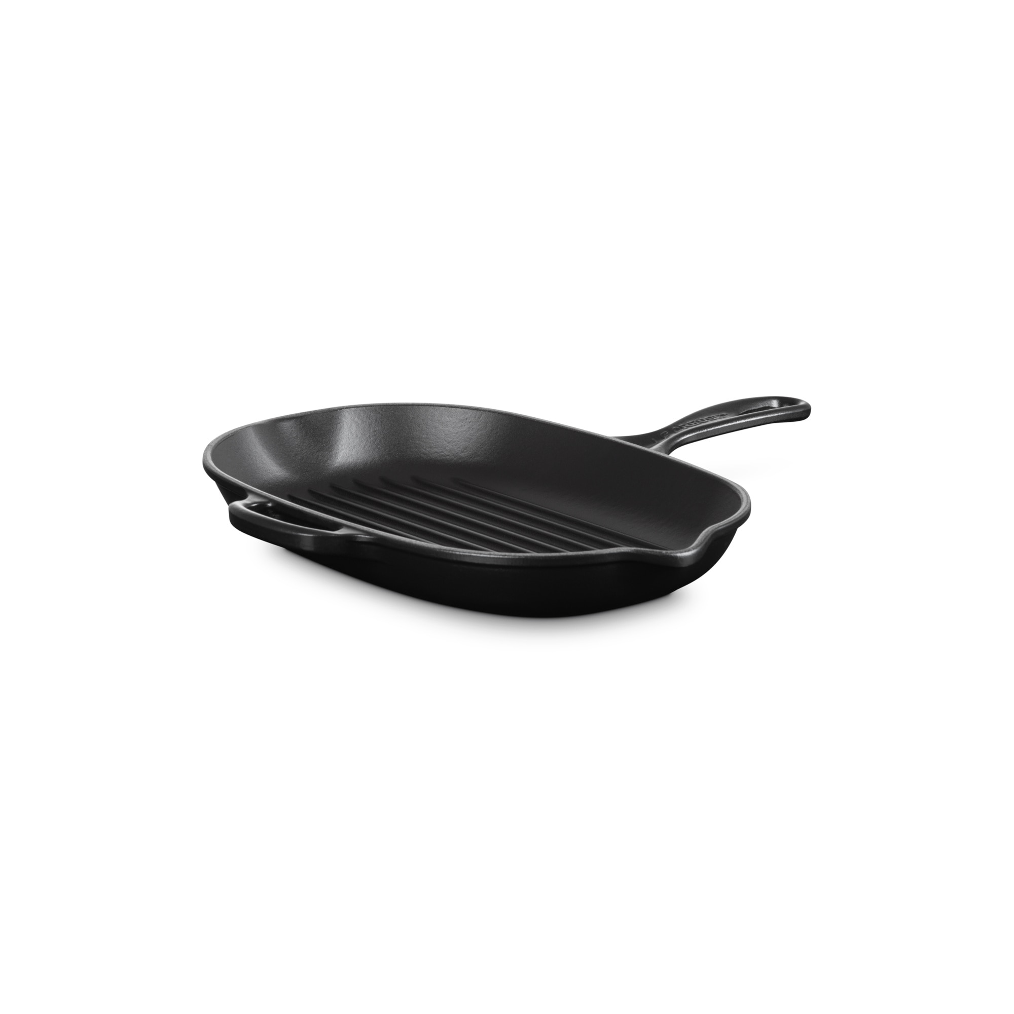 Imagen 1 de Sartén Skillet ovalada grill de hierro fundido Le Creuset - Negro mate Sartén de 32 cm Negro mate