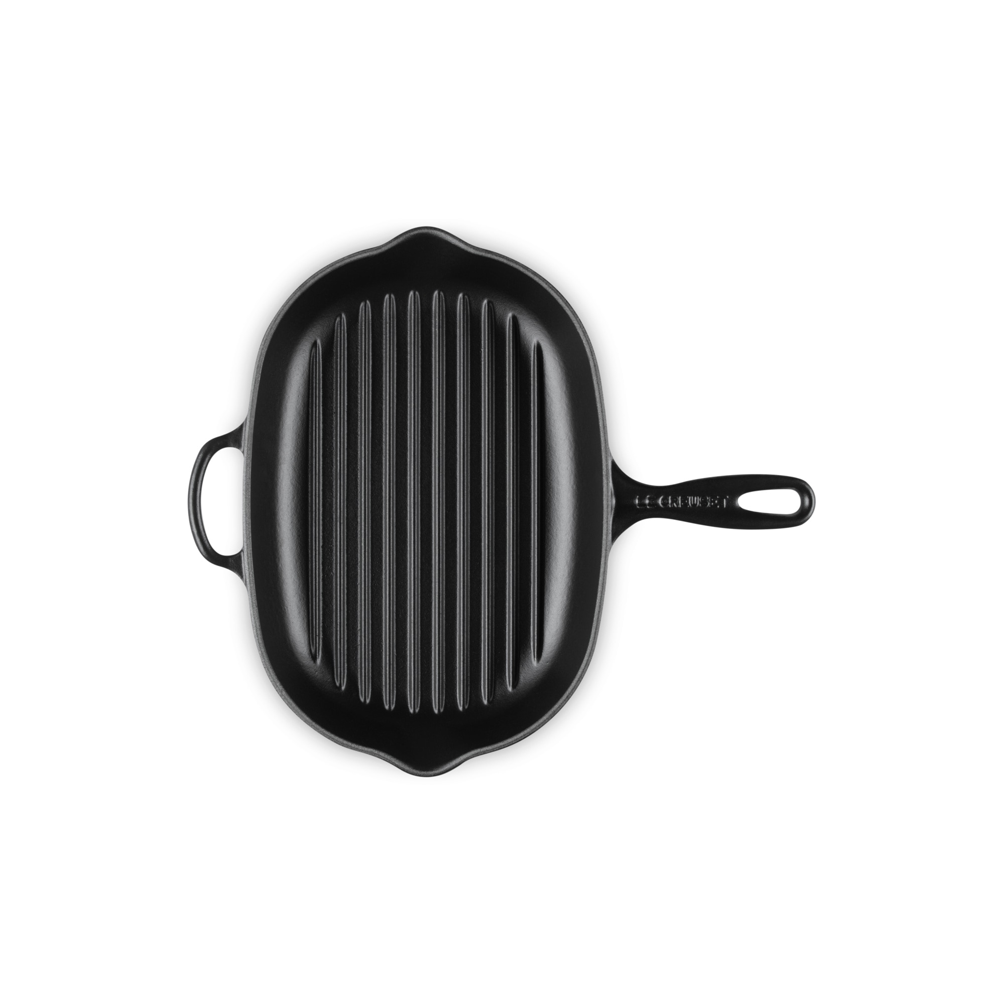 Imagen 4 de Sartén Skillet ovalada grill de hierro fundido Le Creuset - Negro mate Sartén de 32 cm Negro mate