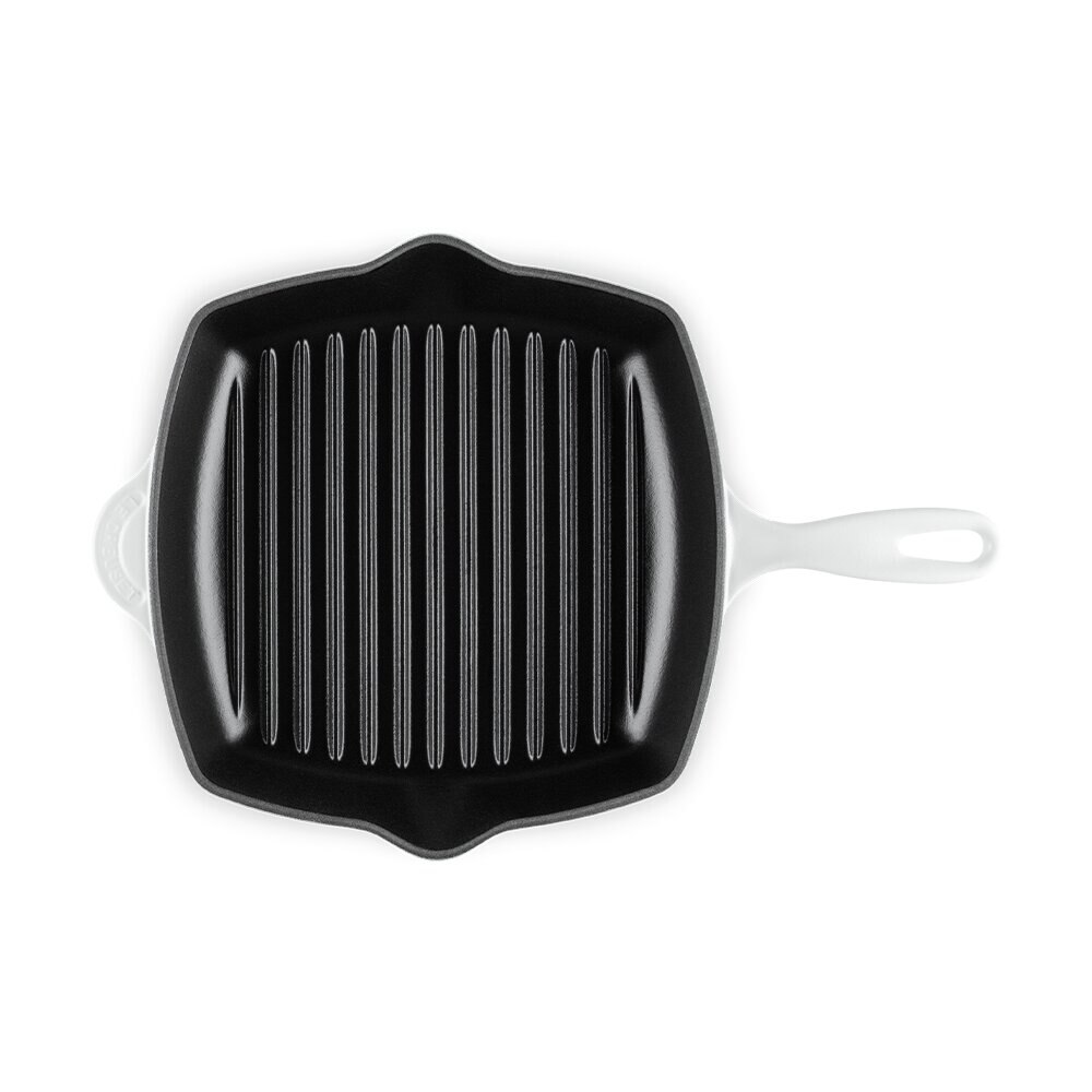 Imagen 4 de Sartén Skillet cuadrada de hierro fundido Le Creuset - Blanco Sartén de 26 cm Blanco