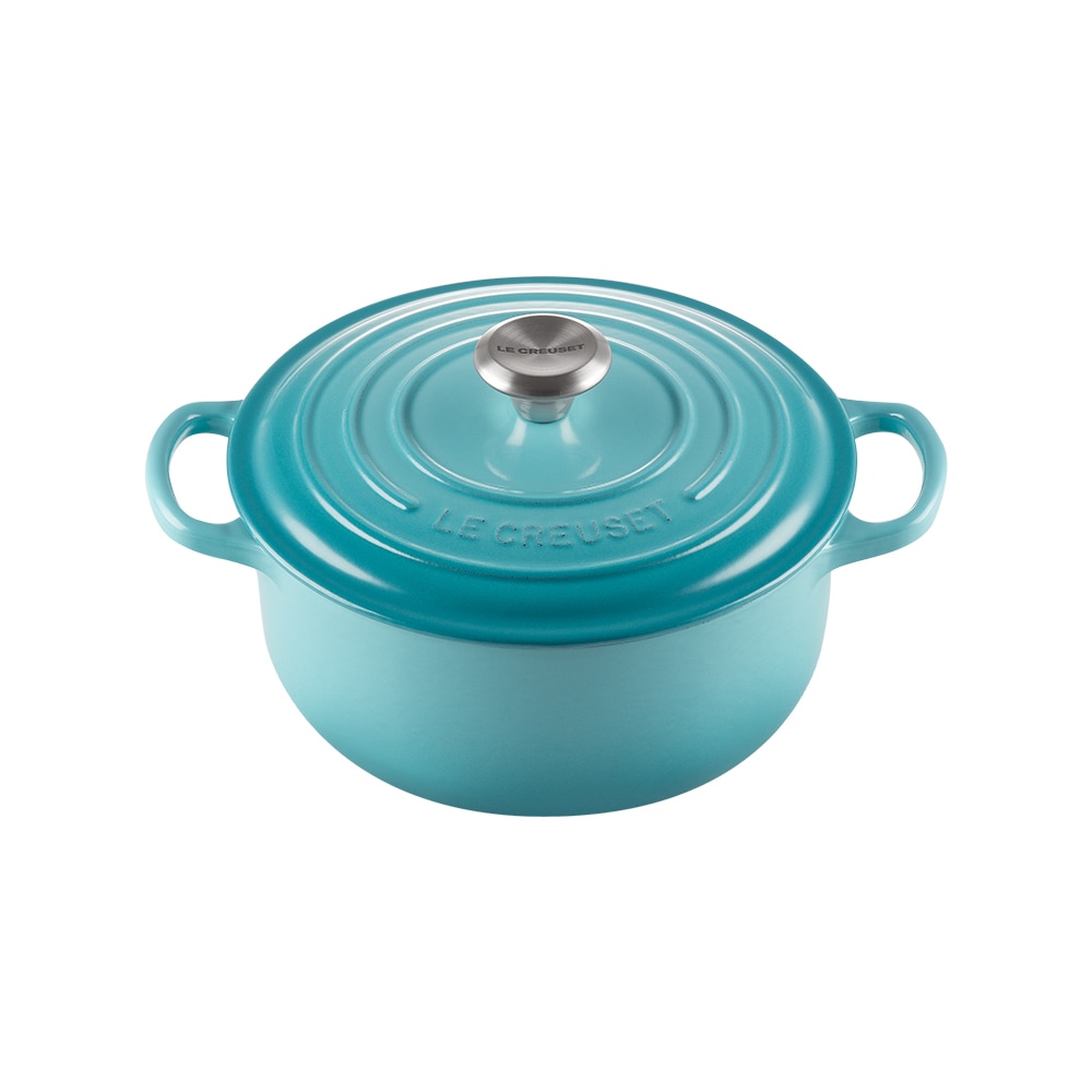 Imagen 0 de Cocotte redonda de hierro fundido Le Creuset Caribe