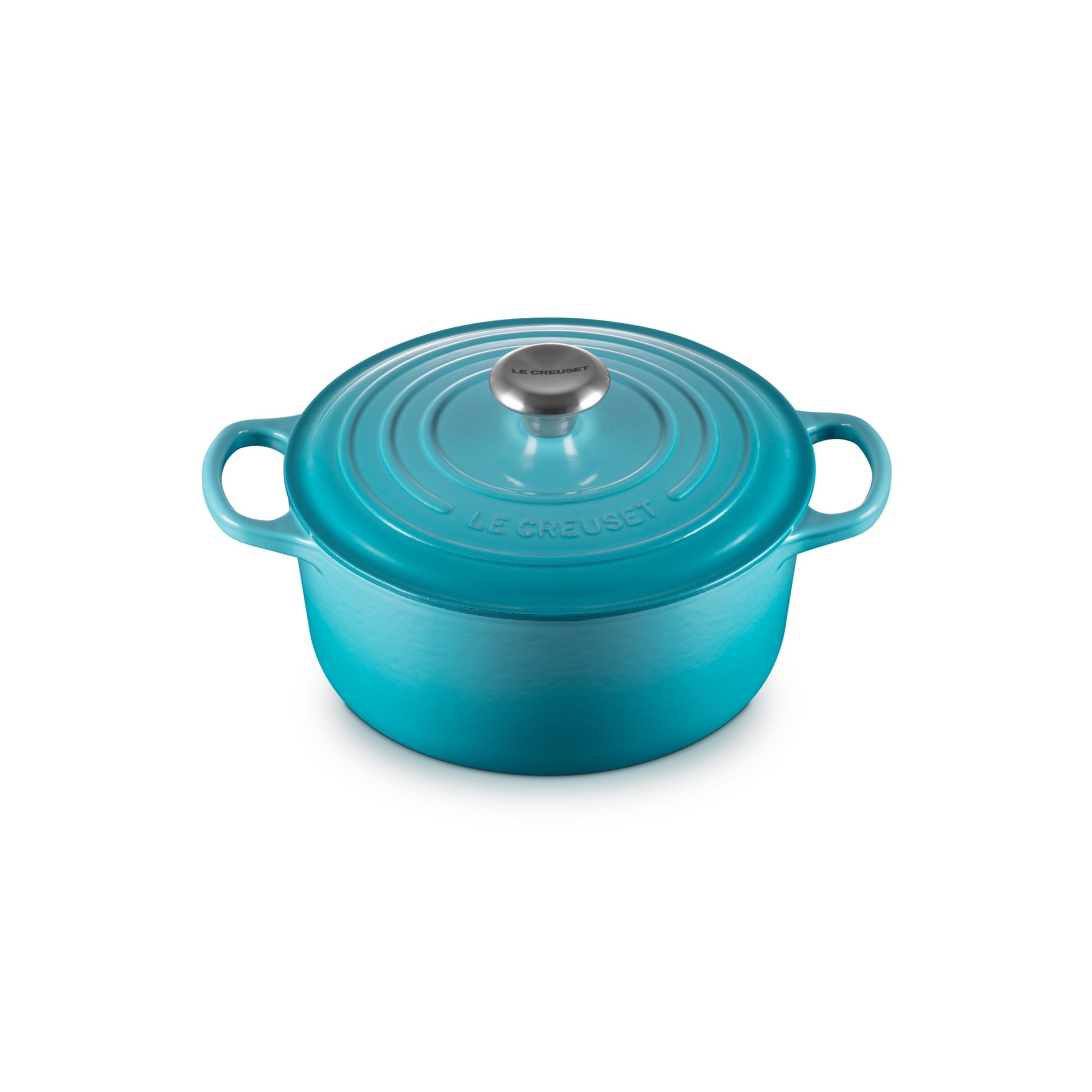 Cocotte redonda de hierro fundido Le Creuset - Azul celeste 24 cm Azul celeste-2
