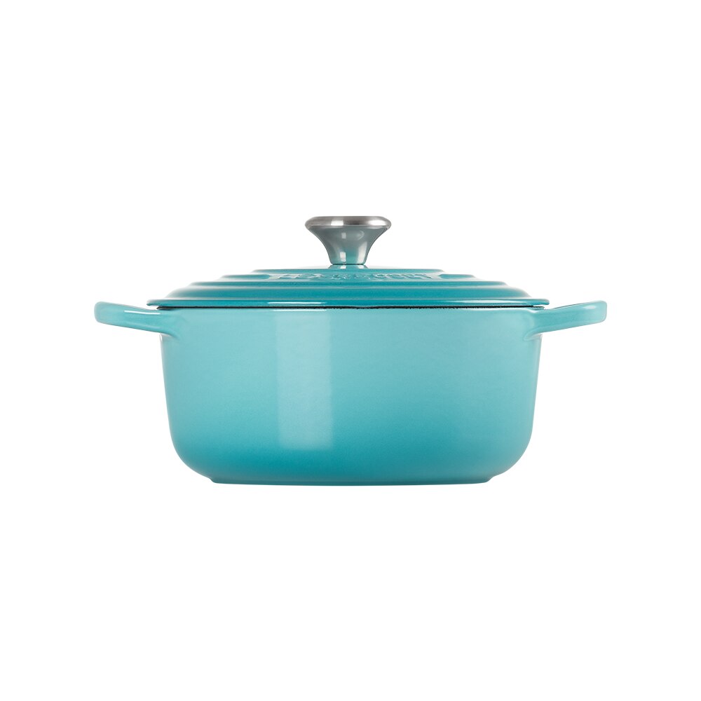 Cocotte redonda de hierro fundido Le Creuset - Azul celeste 24 cm Azul celeste-3