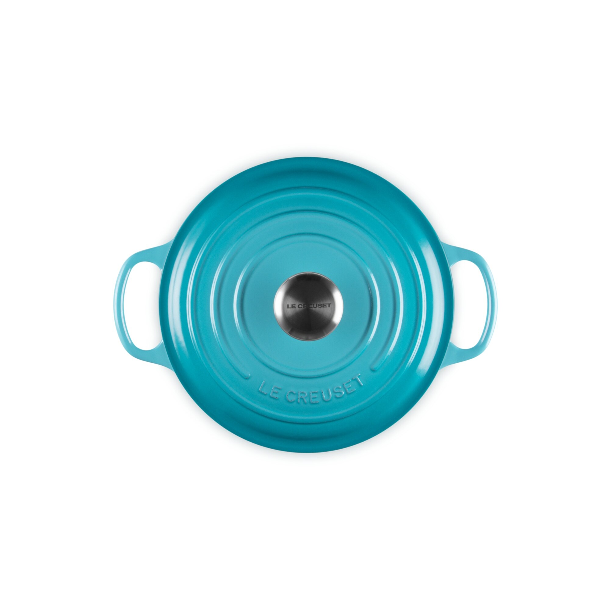 Cocotte redonda de hierro fundido Le Creuset - Azul celeste 24 cm Azul celeste-4