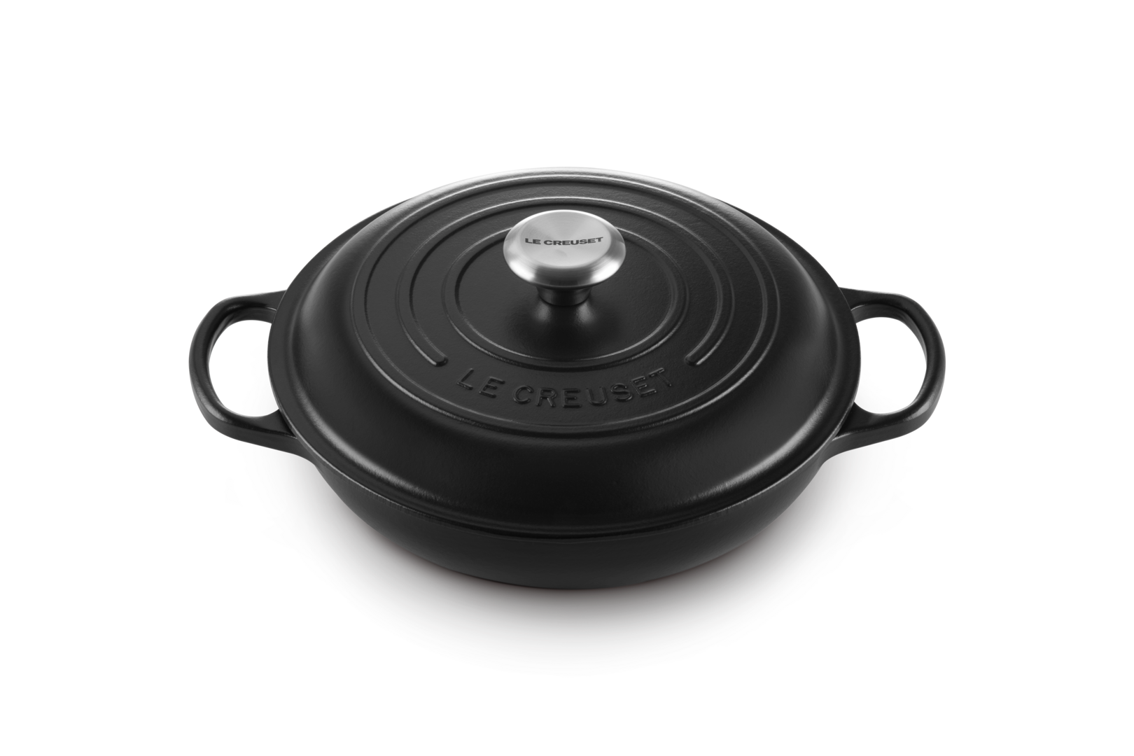 Cacerola baja de hierro fundido Le Creuset - Negro mate Cacerola de 26 cm Negro mate-1