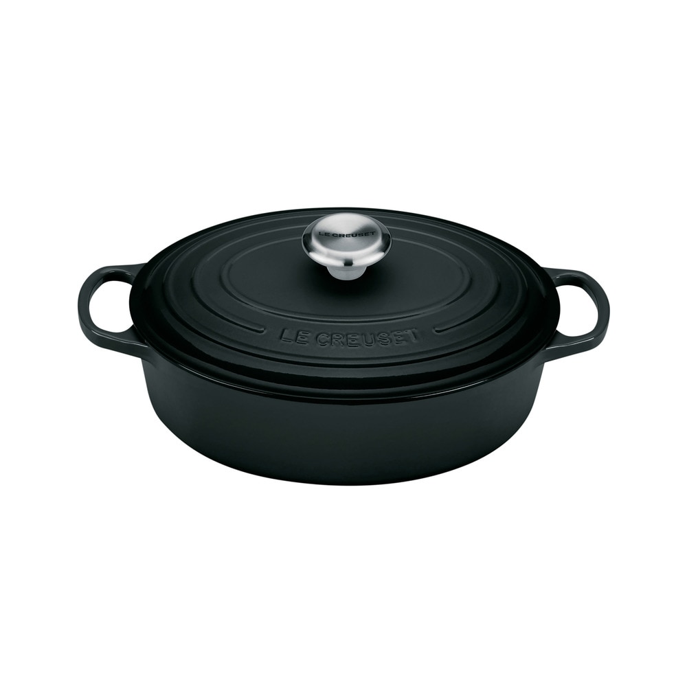 Imagen 1 de Cocotte Oval Evolution de Hierro Colado Esmaltado de 27 cm Le Creuset - Negro mate 27 cm Negro mate