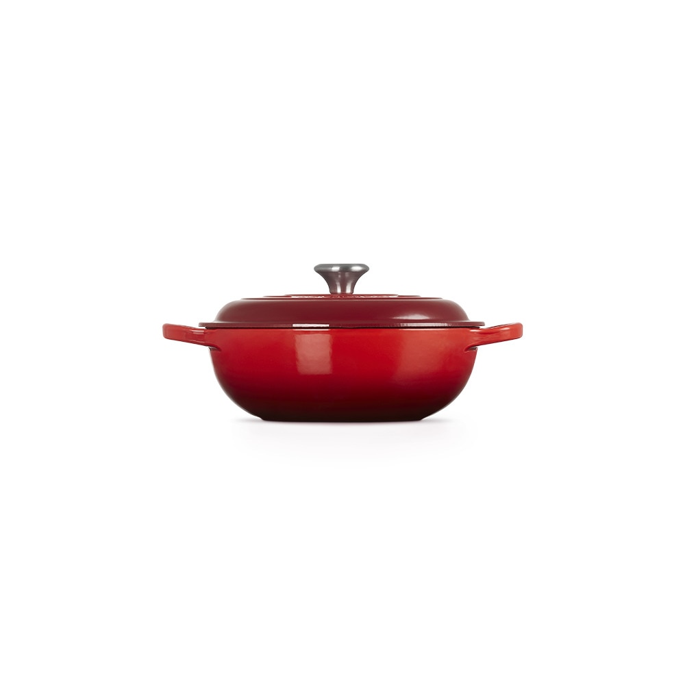 Imagen 1 de Cocotte Oval Baja Signature hierro colado esmaltado Volcánico Le Creuset - Naranja 27 cm Naranja