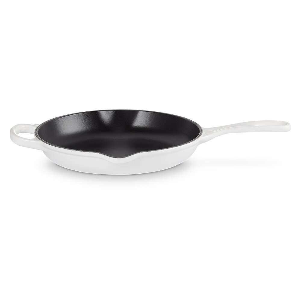 Imagen 1 de Sartén Skillet redonda de hierro fundido Le Creuset - Blanco Sartén de 23 cm Blanco