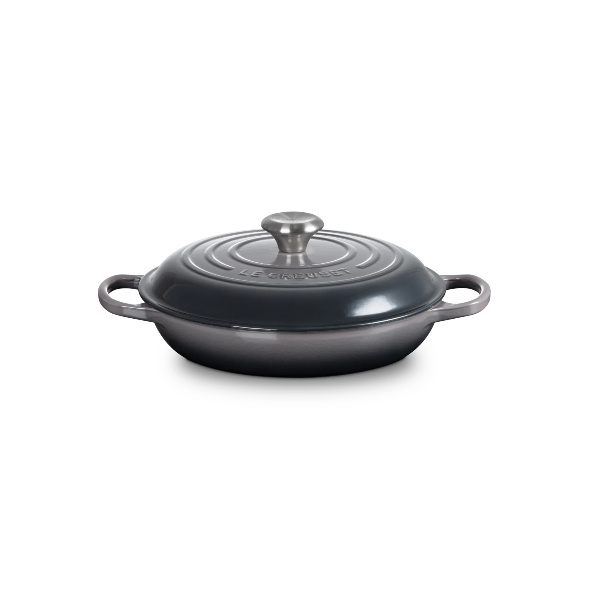 Cacerola baja de hierro fundido Le Creuset - Gris Cacerola de 26 cm Gris-1