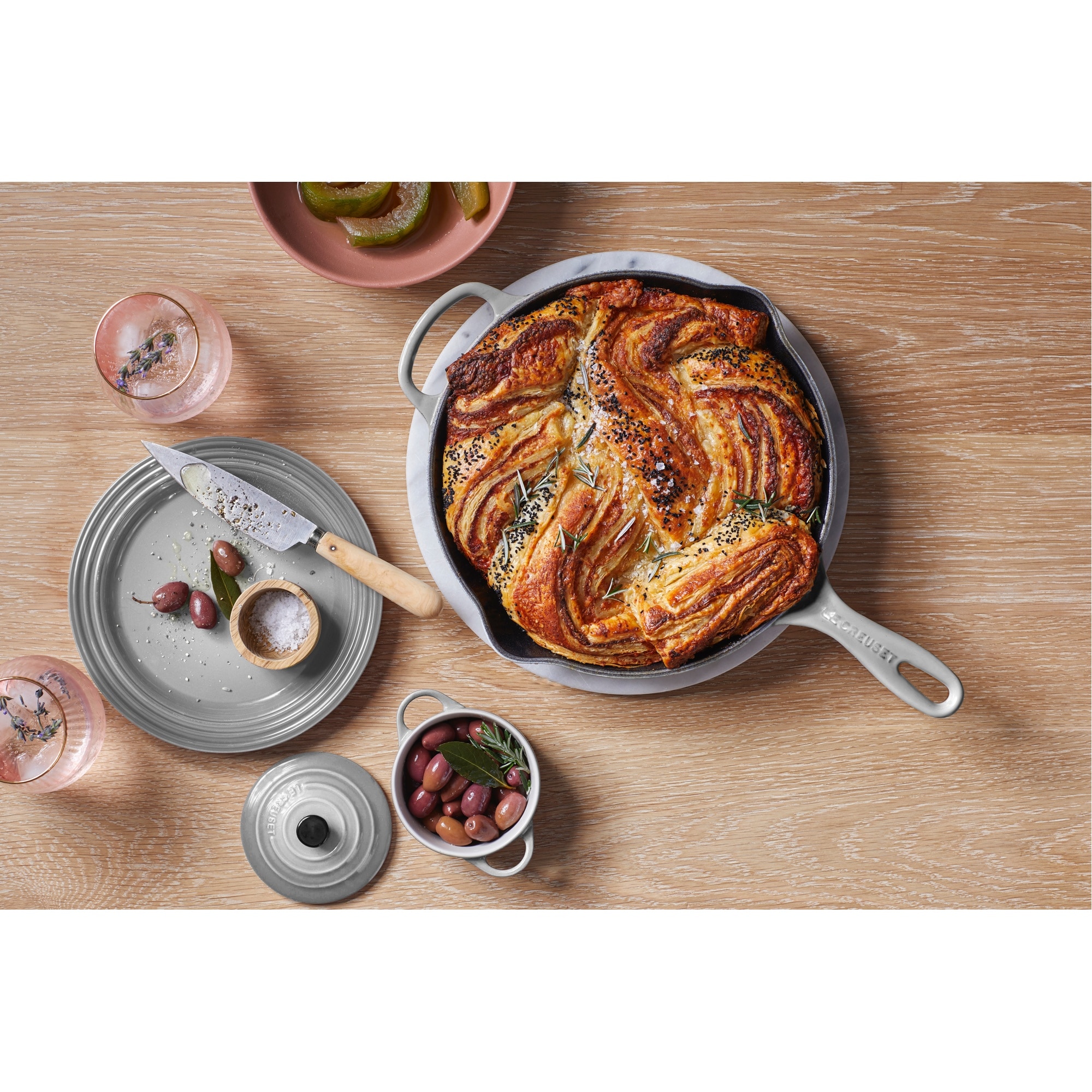 Imagen 5 de Sartén Skillet redonda de hierro fundido Le Creuset - Gris claro Sartén de 26 cm Gris claro