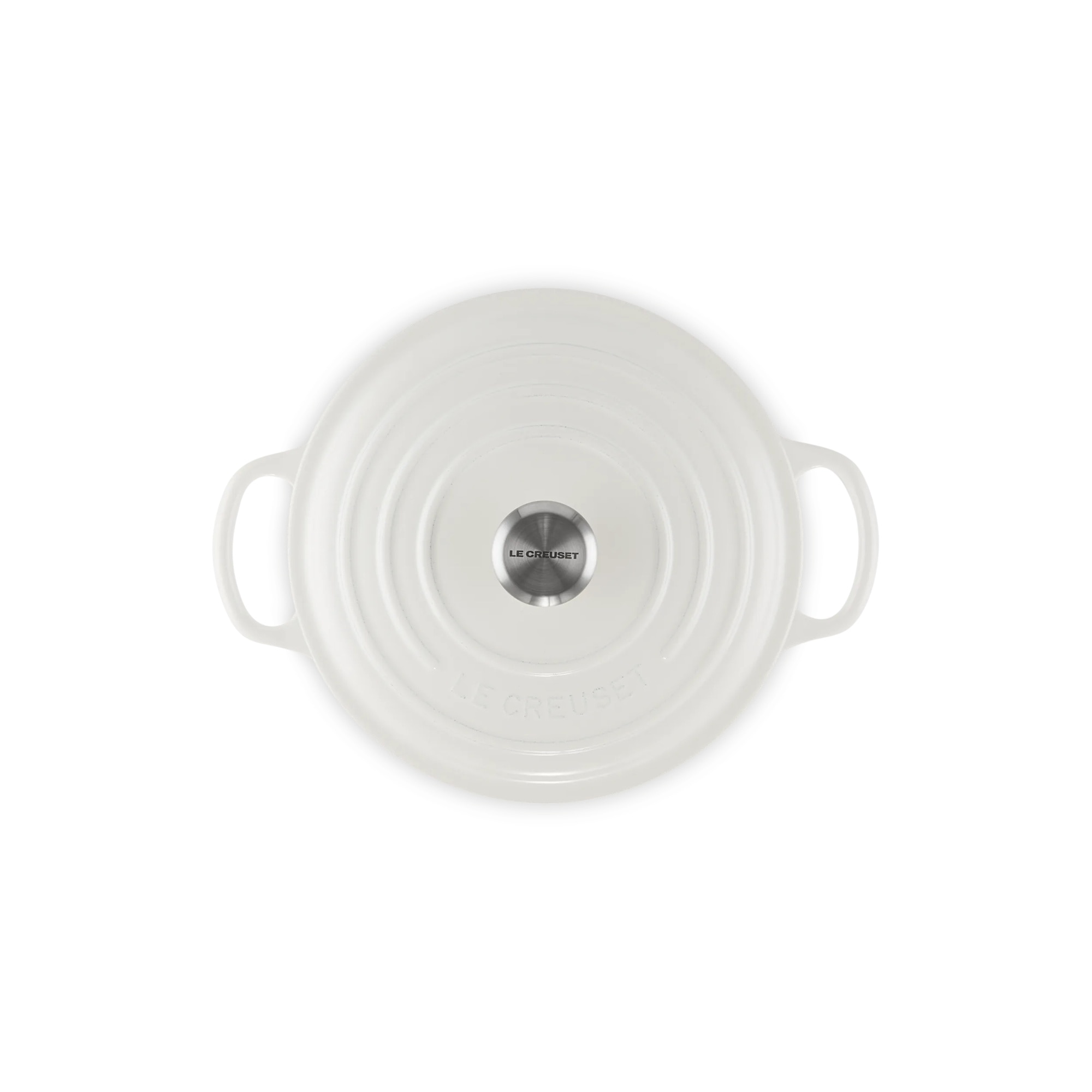 Cocotte redonda de hierro fundido Le Creuset - Blanco 20 cm Blanco-3