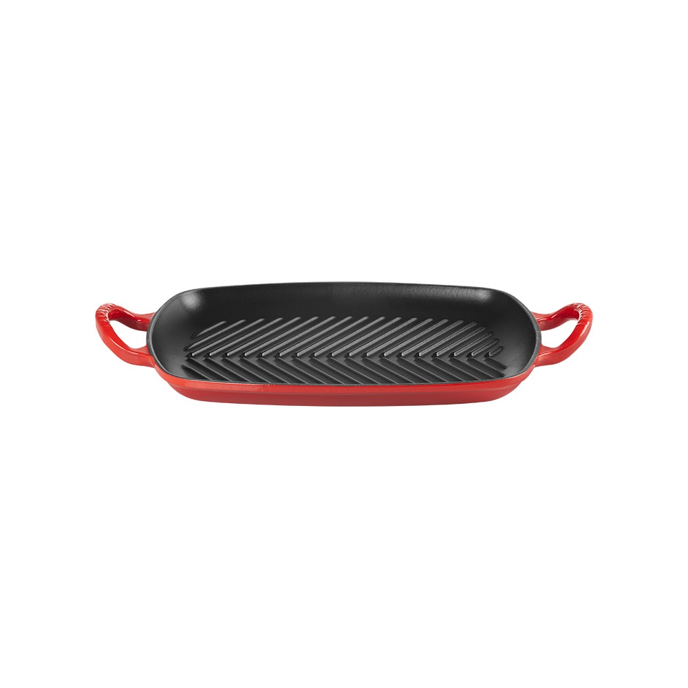 Parrilla rectangular grill de hierro fundido Le Creuset - Cereza Cereza-1