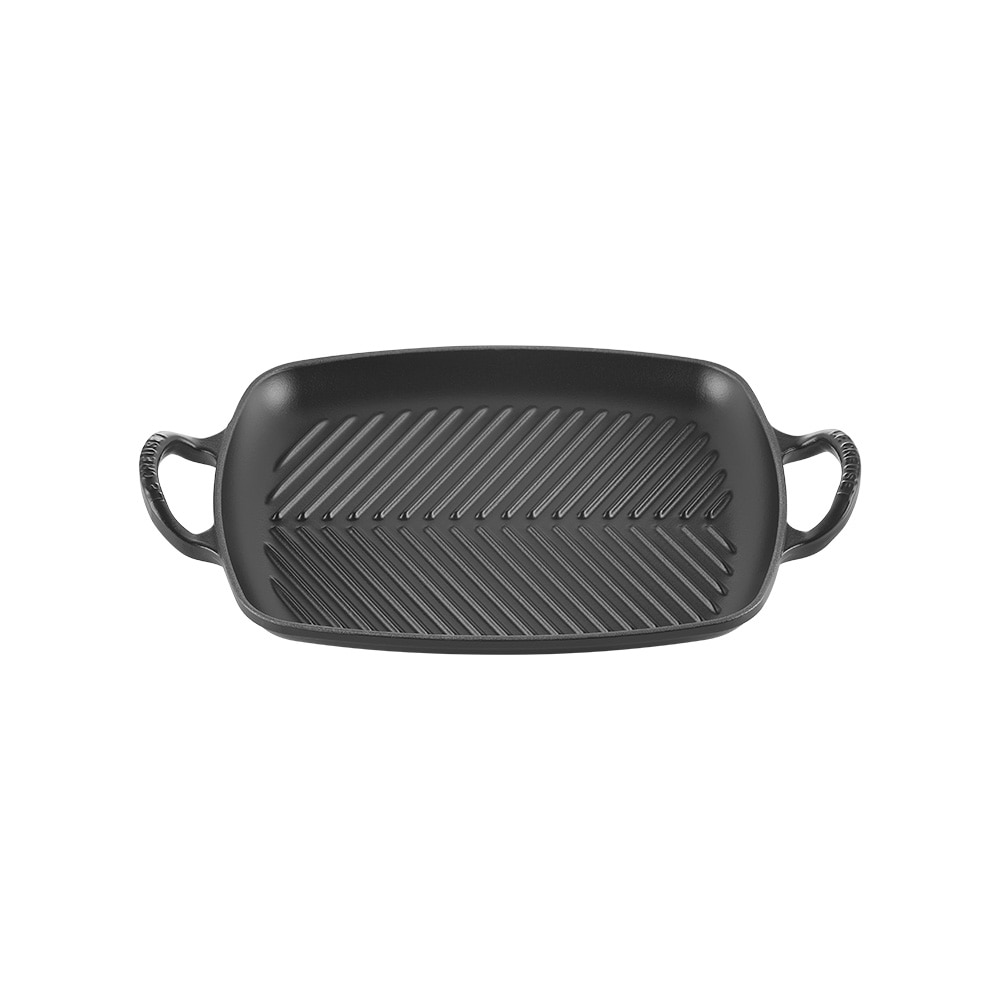 Parrilla rectangular grill de hierro fundido Le Creuset - Negro Negro-2