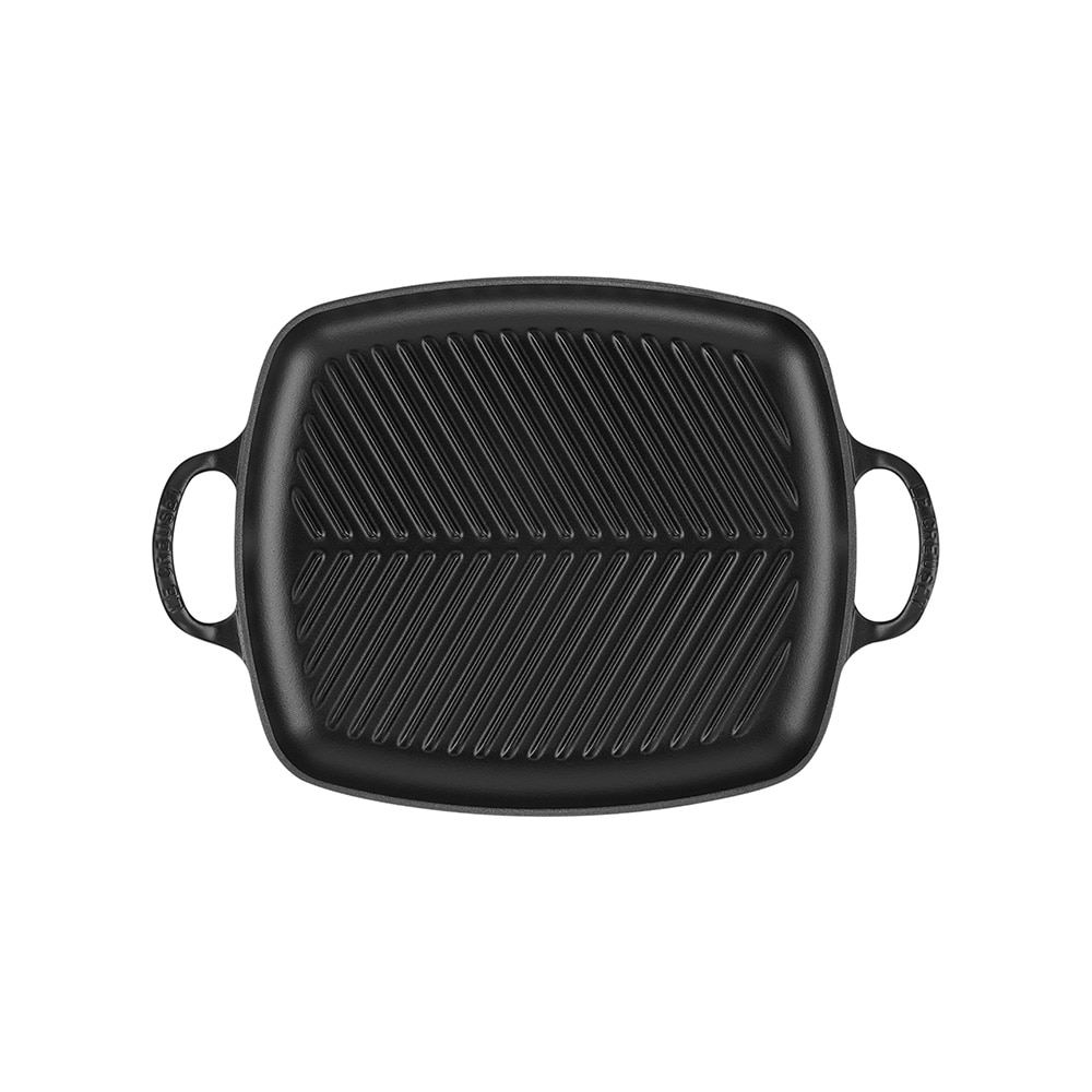 Parrilla rectangular grill de hierro fundido Le Creuset - Negro Negro-3