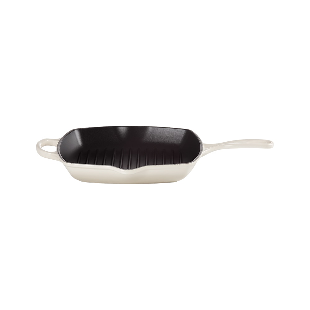 Imagen 2 de Sartén Skillet cuadrada de hierro fundido Le Creuset - Merengue Sartén de 26 cm Merengue