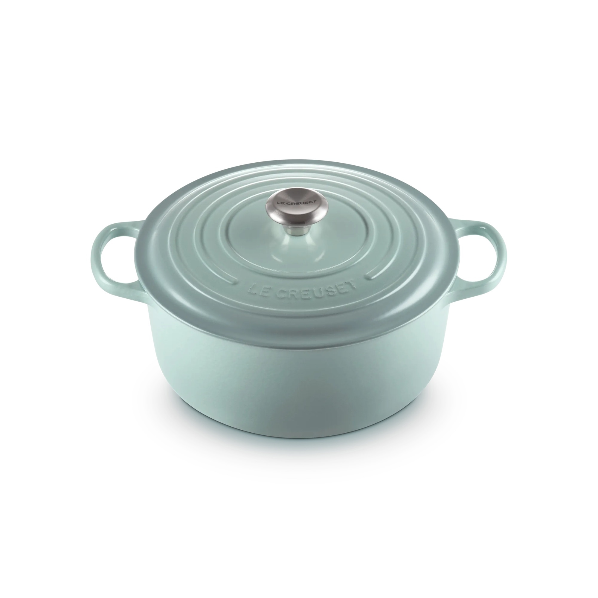 Cocotte redonda de hierro fundido Le Creuset - Verde claro 20 cm Verde claro-2