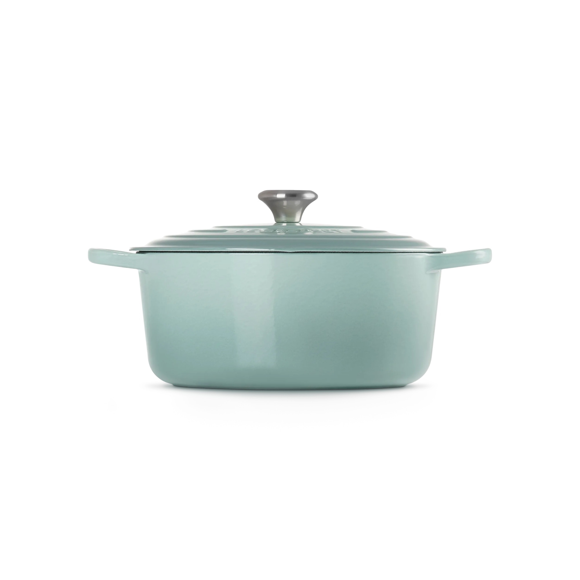 Cocotte redonda de hierro fundido Le Creuset - Verde claro 20 cm Verde claro-3