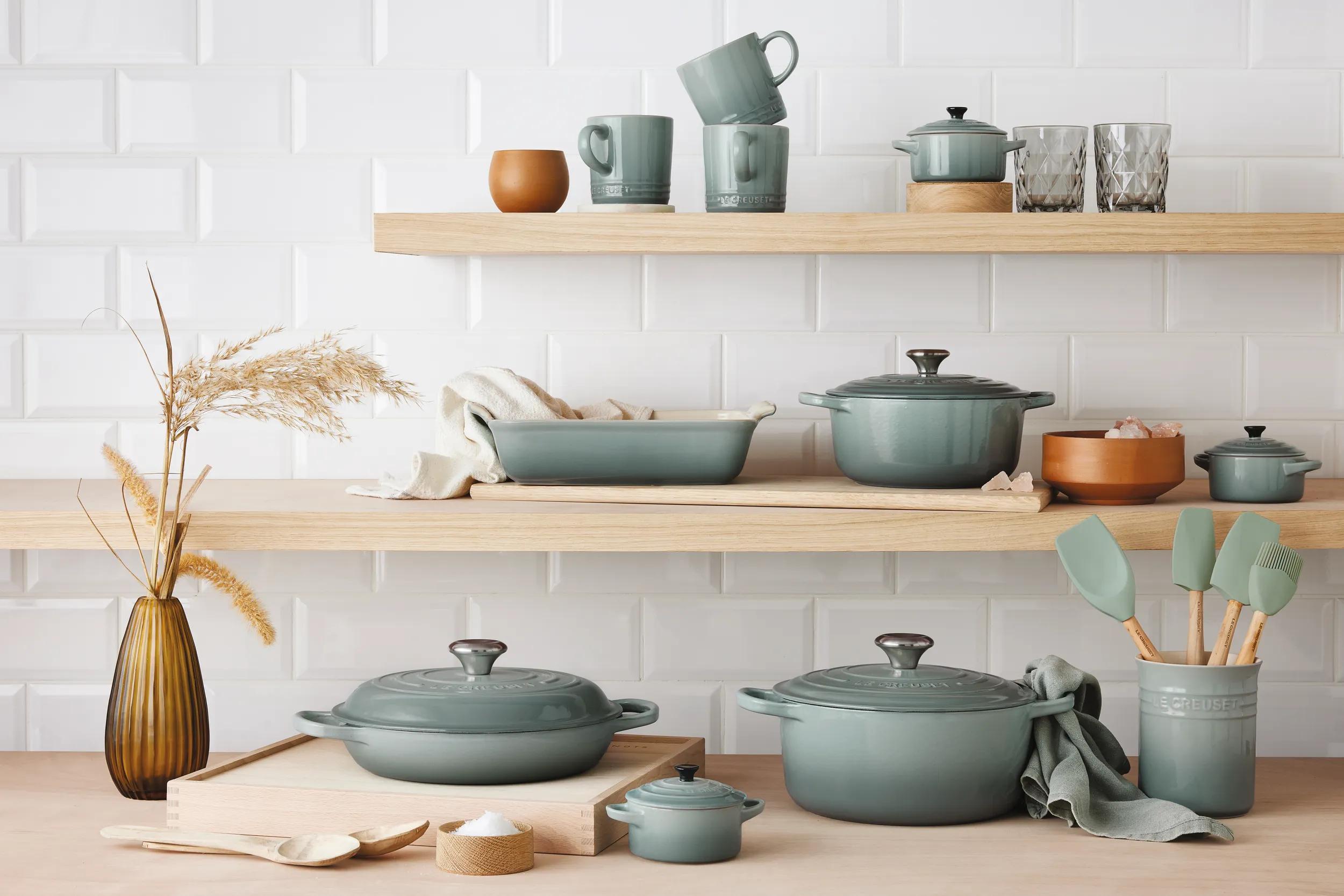 Cocotte redonda de hierro fundido Le Creuset - Verde claro 20 cm Verde claro-5