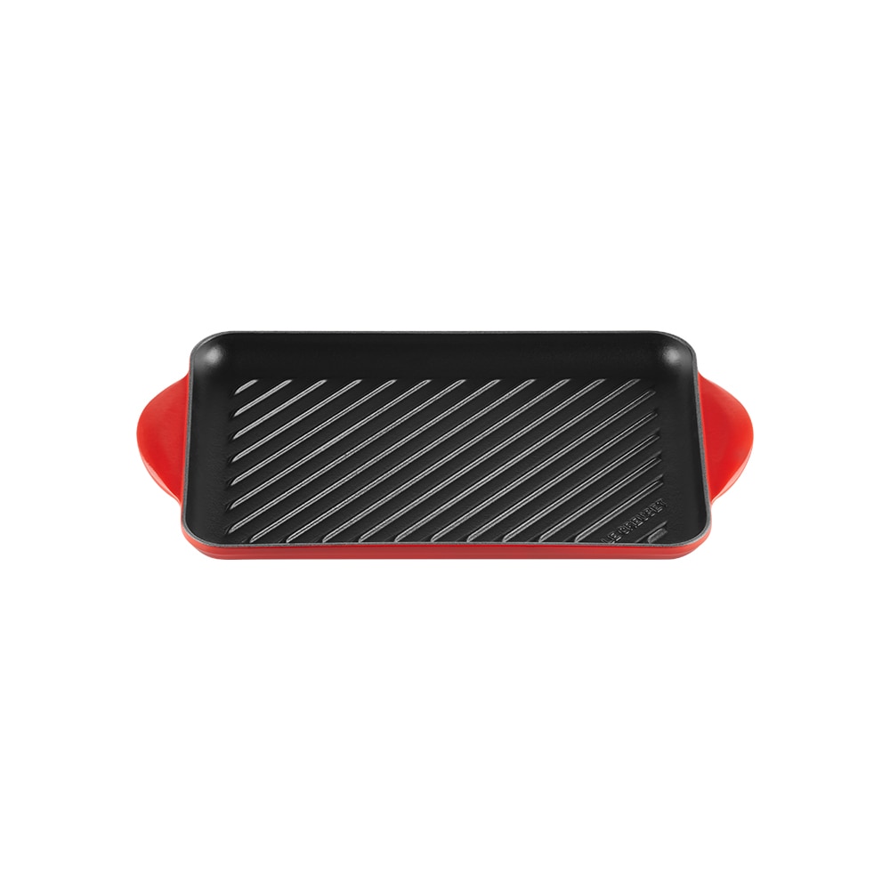 Parrilla rectangular de hierro fundido Le Creuset - Cereza Grill de 32 cm Cereza-1