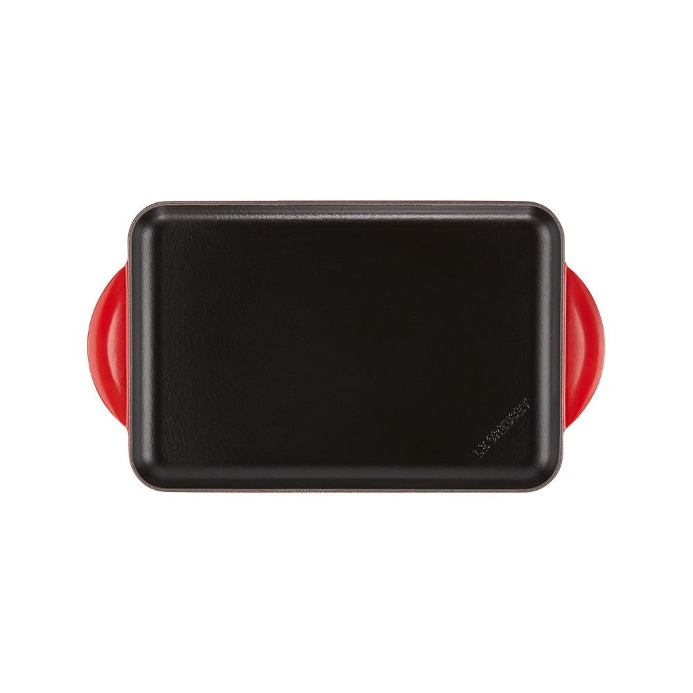 Parrilla rectangular lisa de hierro fundido Le Creuset - Cereza Cereza-3