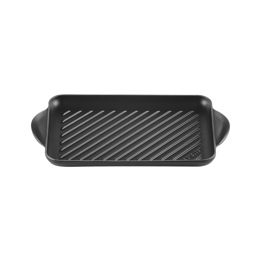 Parrilla rectangular de hierro fundido Le Creuset - Negro mate Grill de 32 cm Negro mate-1