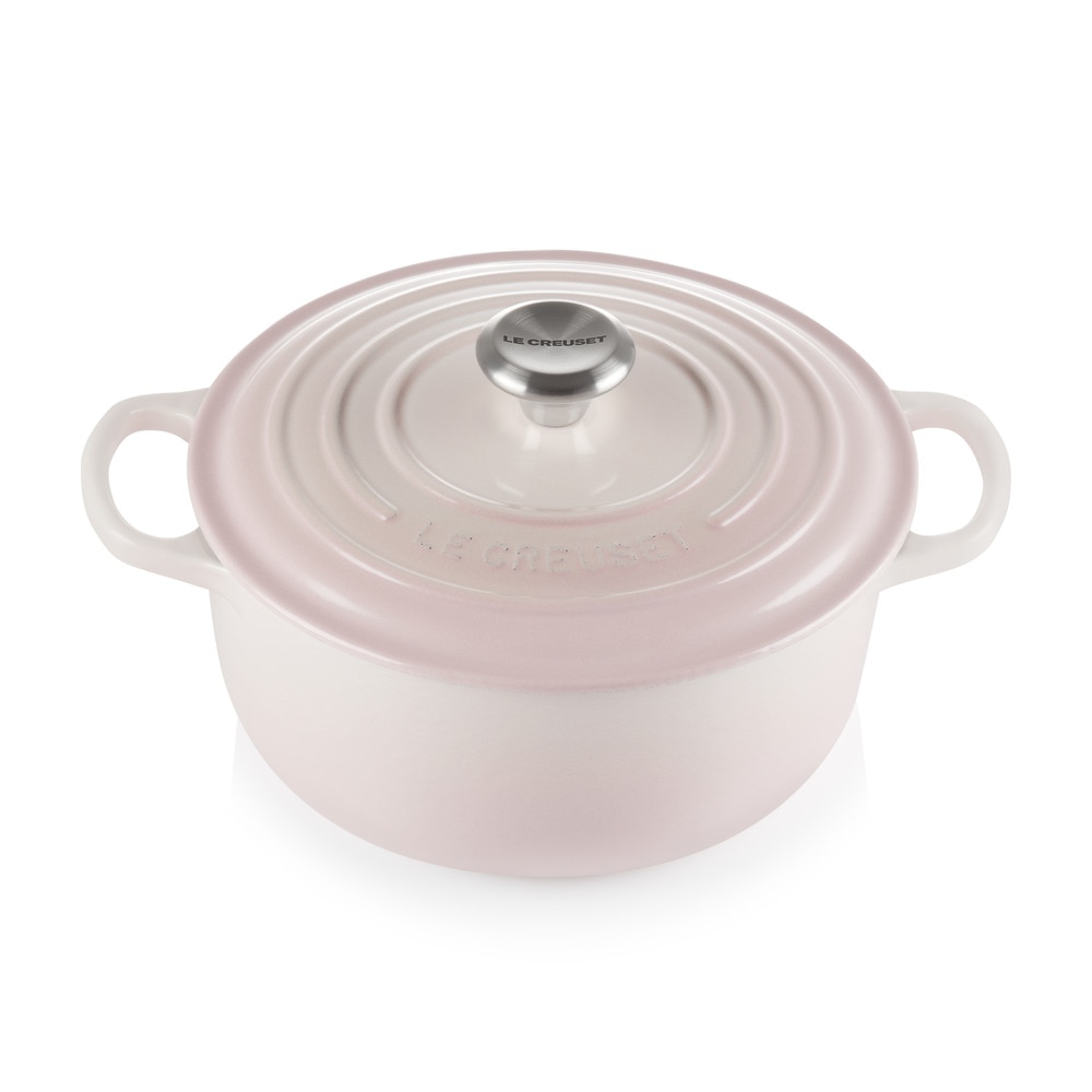 Cocotte redonda de hierro fundido Le Creuset - Rosa palo 20 cm Rosa palo-1