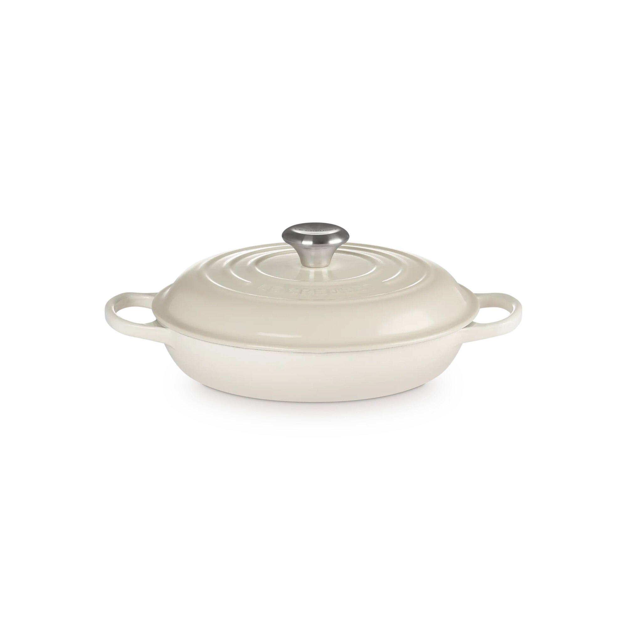 Cacerola baja de hierro fundido Le Creuset - Merengue Cacerola de 26 cm Merengue-1