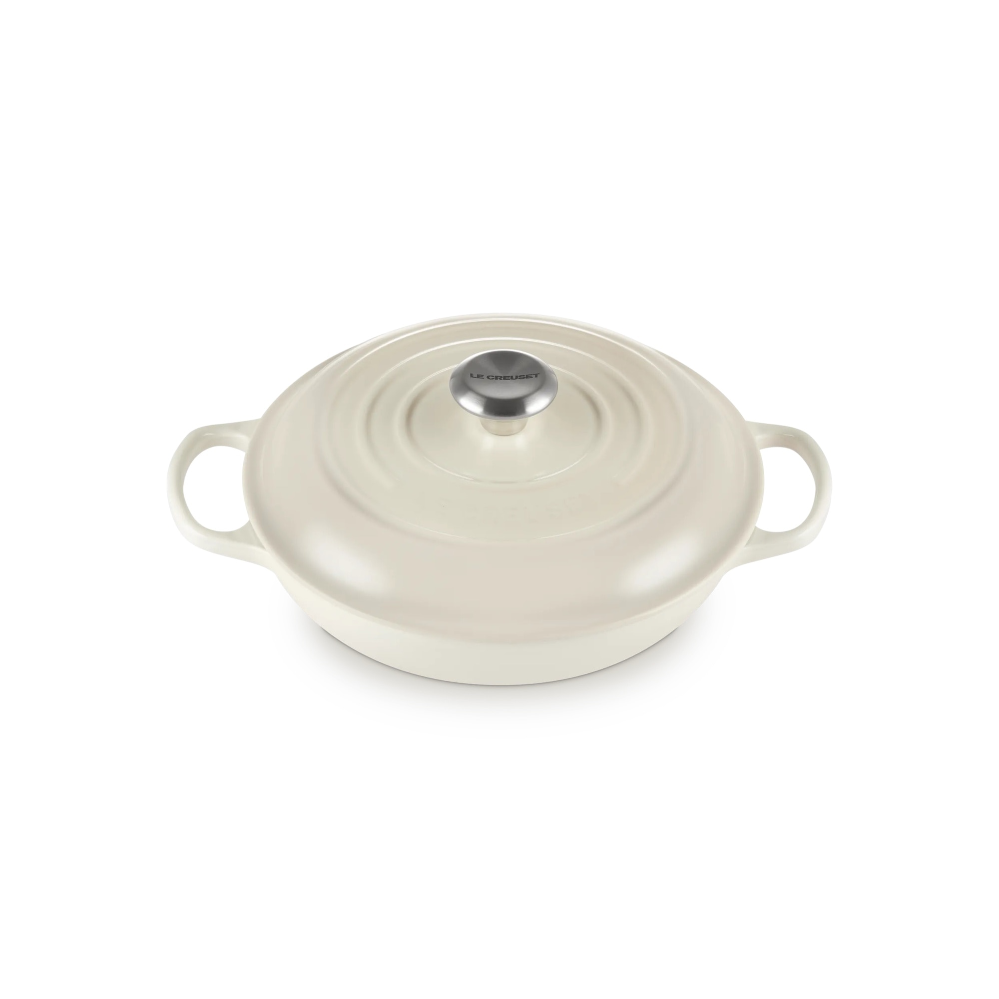 Cacerola baja de hierro fundido Le Creuset - Merengue Cacerola de 26 cm Merengue-3
