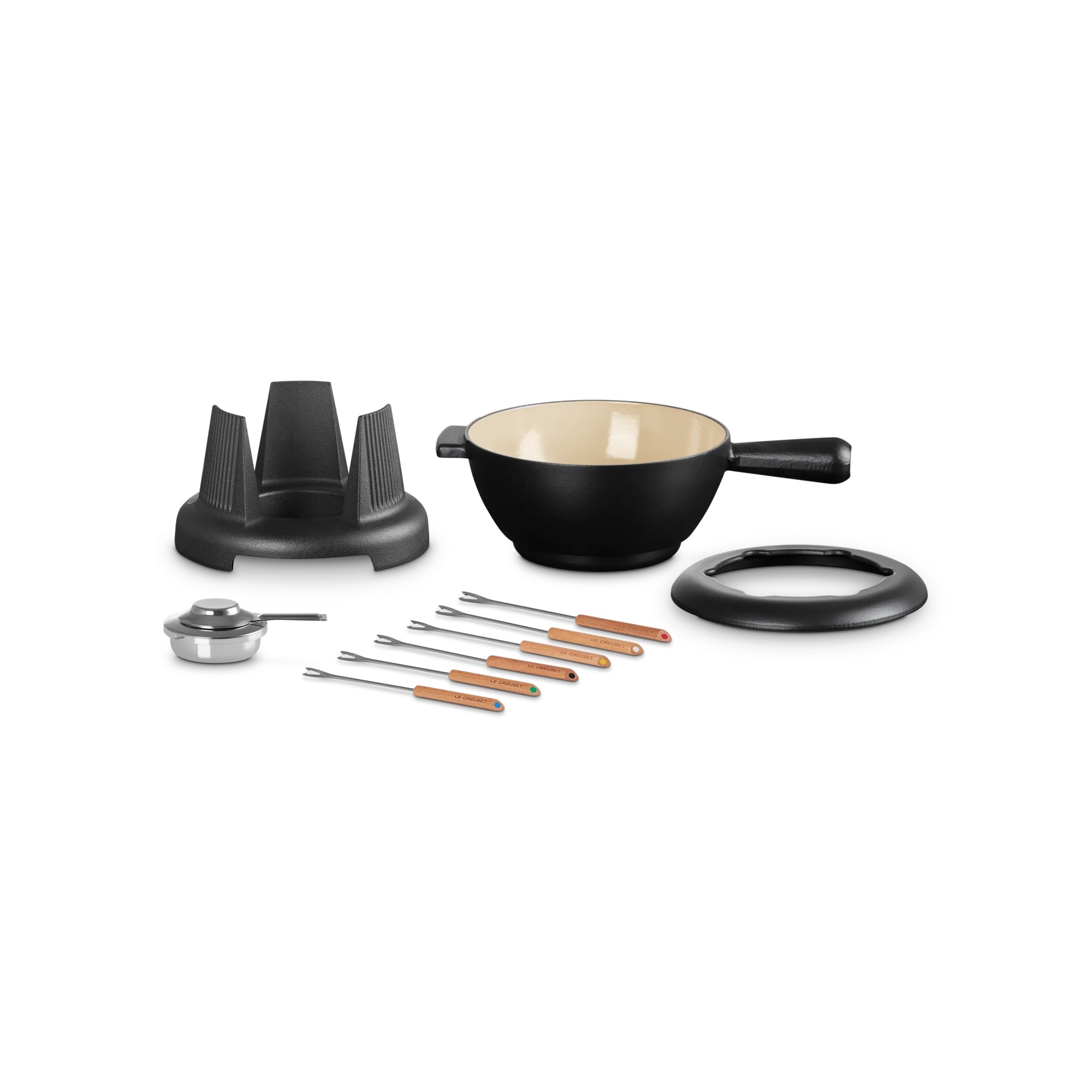 Imagen 2 de Juego de Fondue Hierro Fundido Le Creuset - Negro mate Negro mate