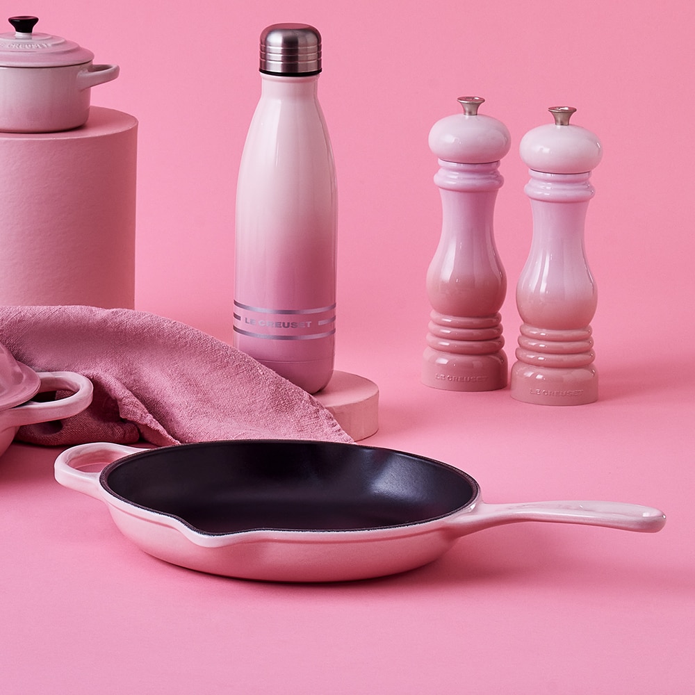 Imagen 3 de Sartén Skillet redonda de hierro fundido Le Creuset - Rosa Sartén de 23 cm Rosa
